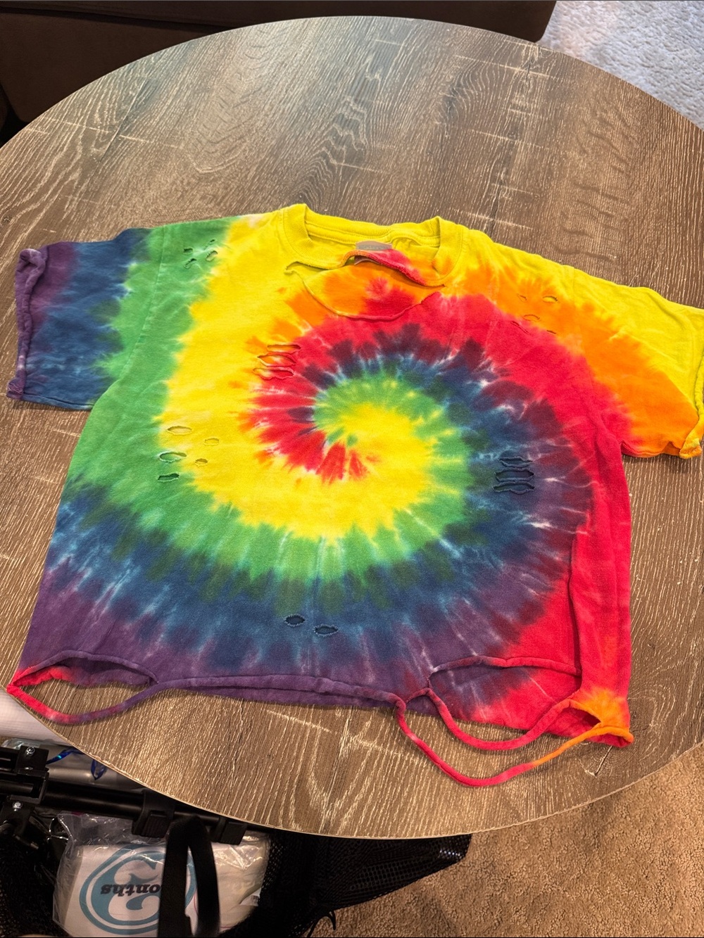 Port and Company Kids Tie-Dye Spiral Tee — Rainbow Colors